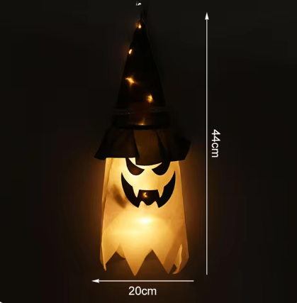 Spider web lamp Halloween decoration lantern LED atmosphere layout Halloween decoration props USB light string Amazon