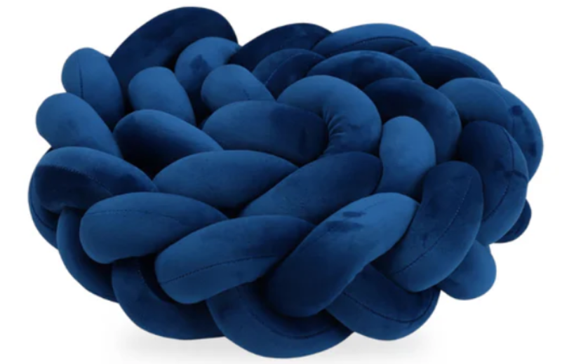 Baby crib surround ins new hand-woven long knotted ball three-strand braid anti-collision soft bag baby crib surround