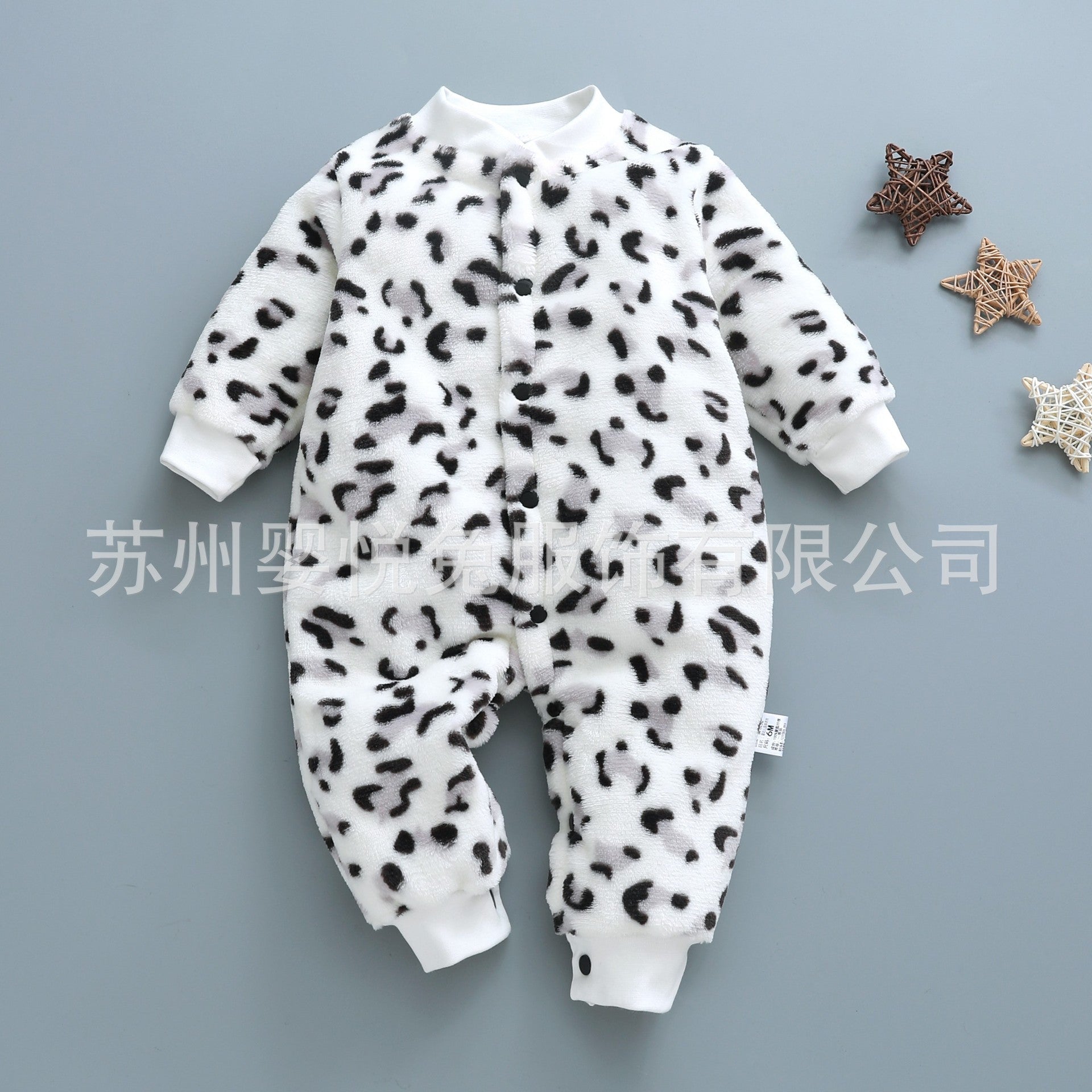 Baby one-piece pajamas spring, autumn and winter models thickened romper 0-1-2 years old male and female baby climbing suit newborn clothes