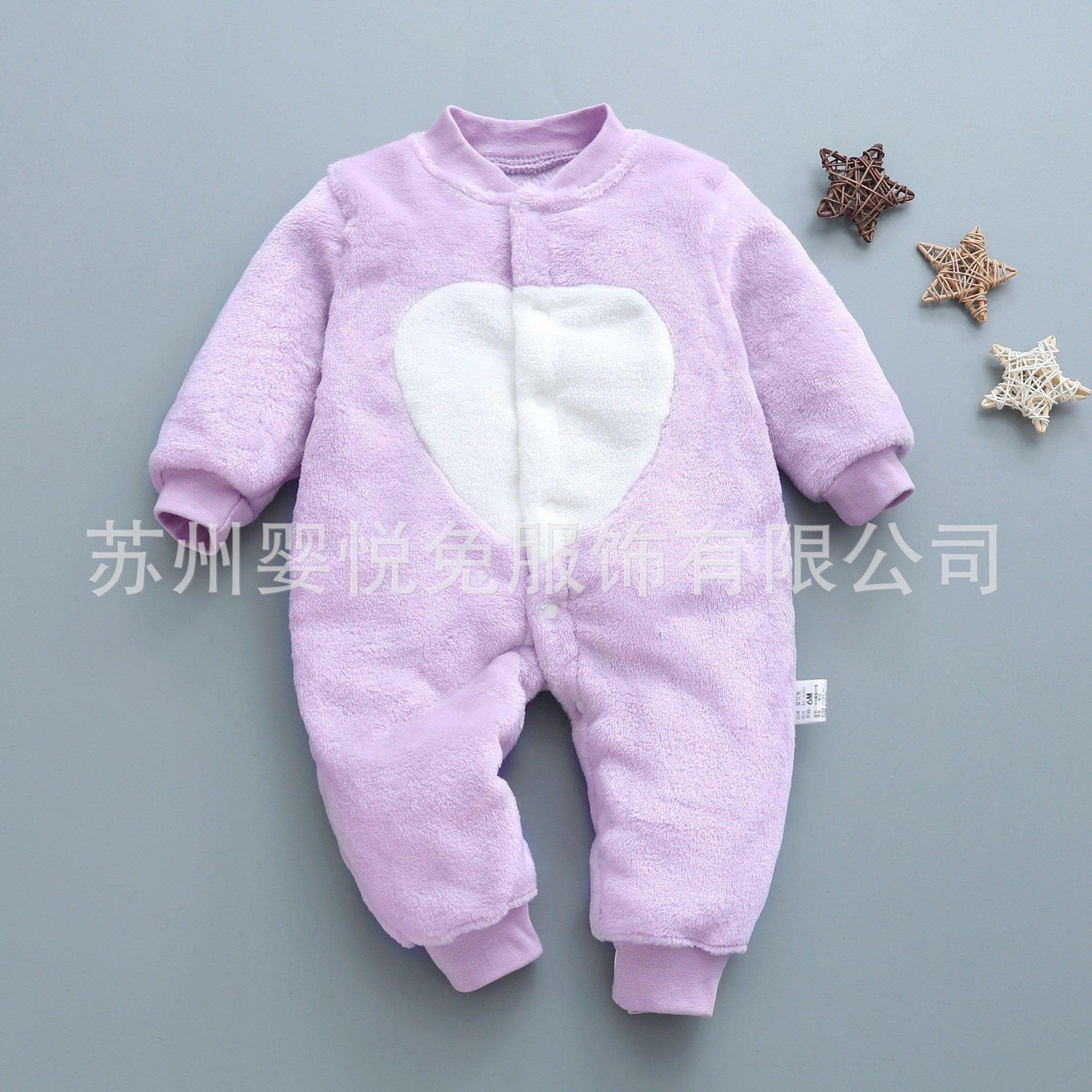Baby one-piece pajamas spring, autumn and winter models thickened romper 0-1-2 years old male and female baby climbing suit newborn clothes