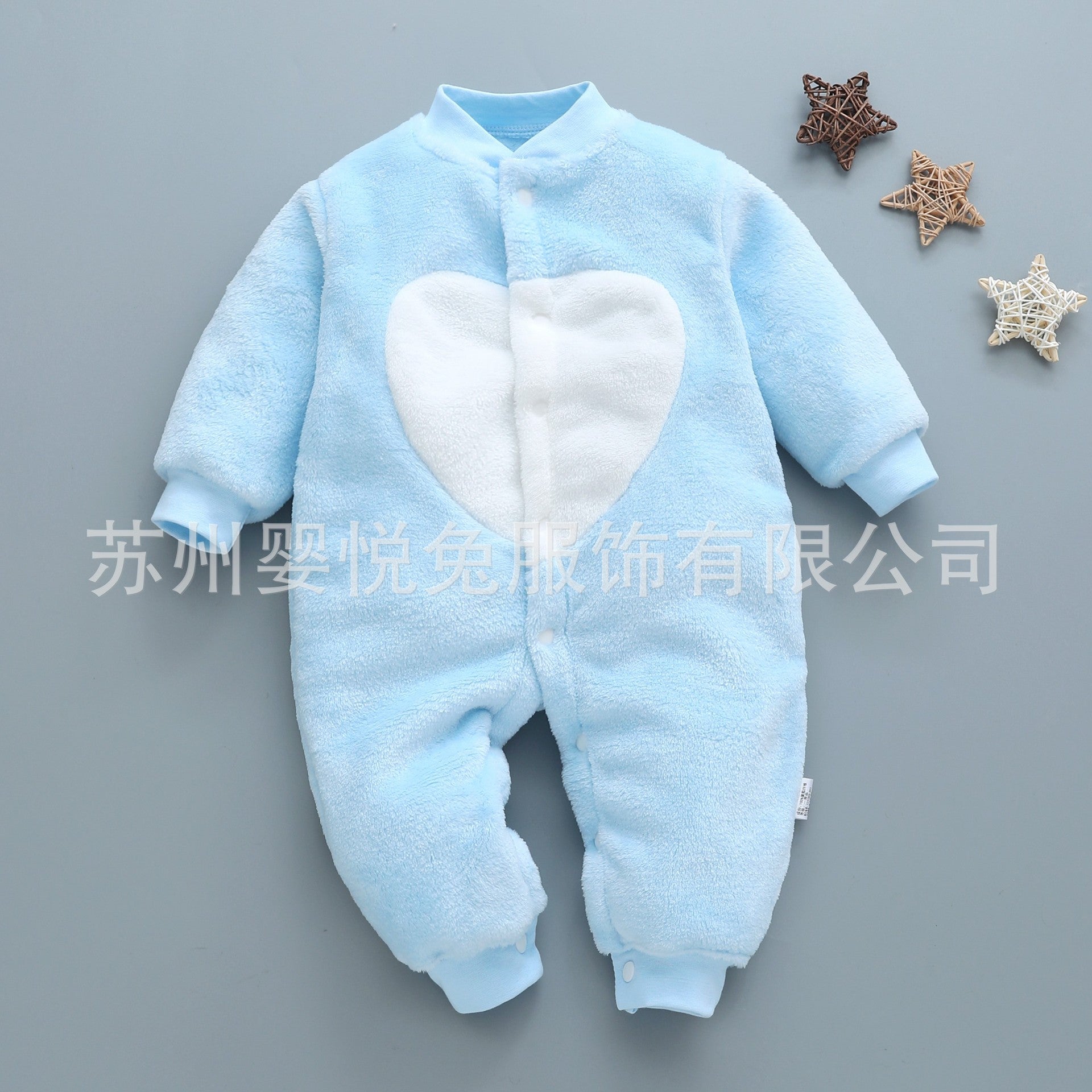 Baby one-piece pajamas spring, autumn and winter models thickened romper 0-1-2 years old male and female baby climbing suit newborn clothes