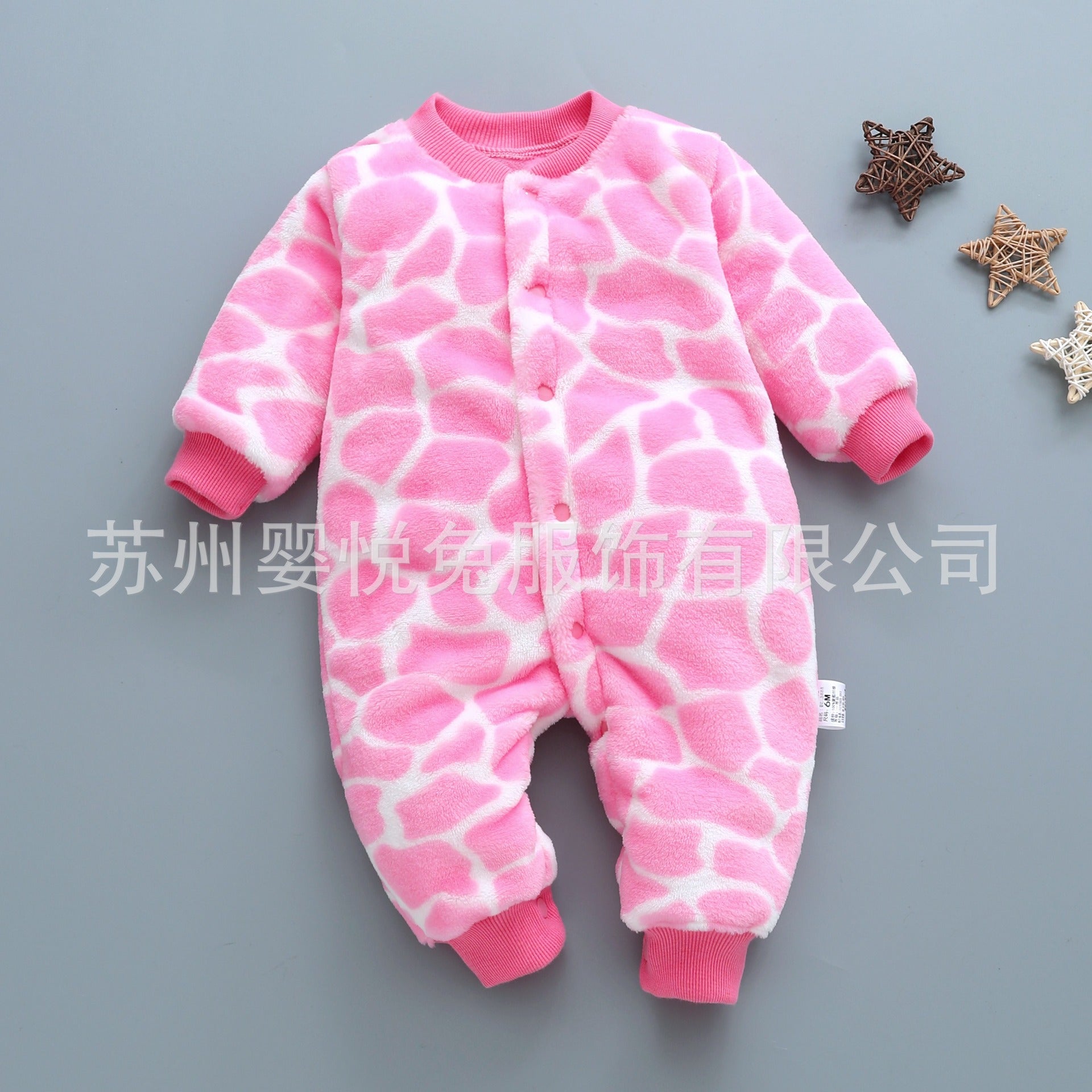 Baby one-piece pajamas spring, autumn and winter models thickened romper 0-1-2 years old male and female baby climbing suit newborn clothes