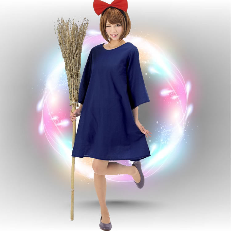 Special offer Witch's Delivery Service Kiki cosplay Hayao Miyazaki Little Witch Dress Halloween costume Kiki Anime