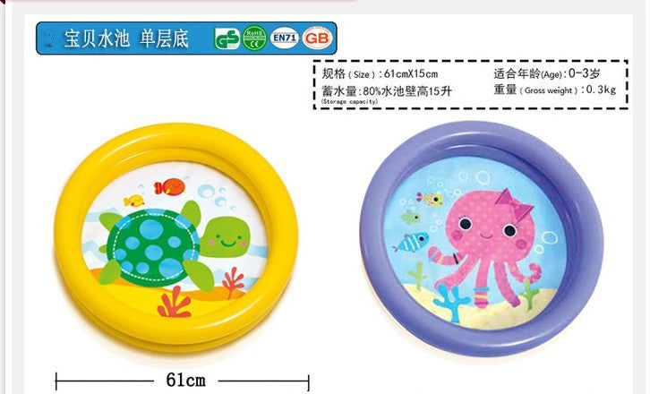 INTEX thickened swimming pool fishing pool inflatable ball pool baby paddling pool swimming pool home with slide swimming pool