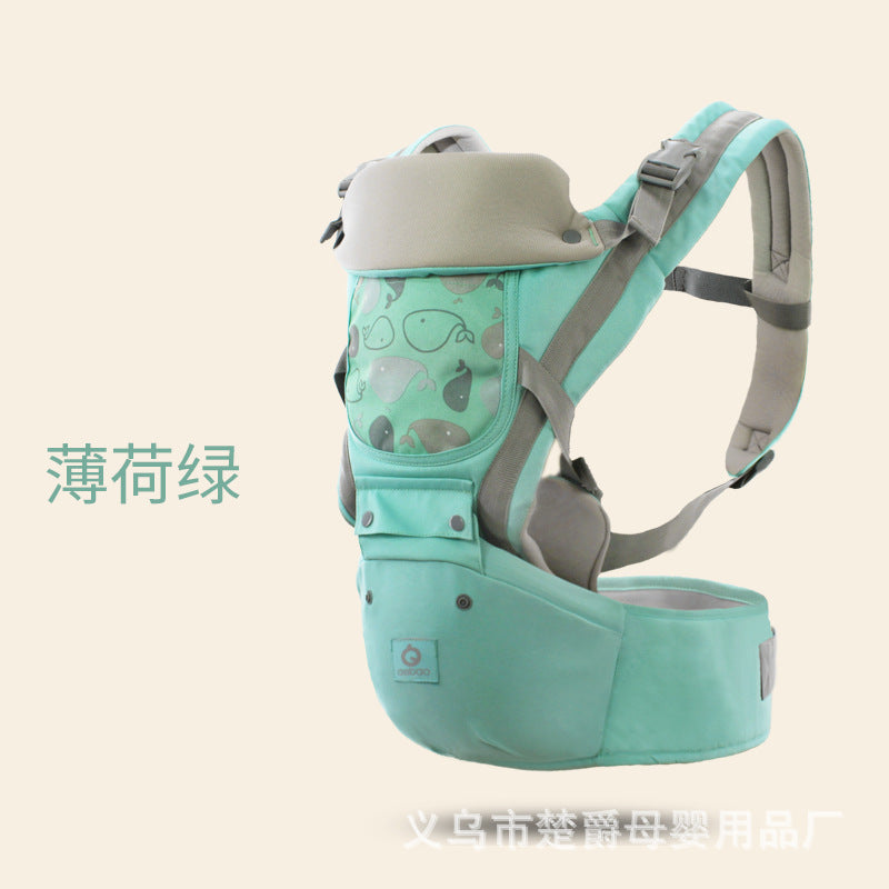 Ai Erbao four seasons multifunctional baby three-in-one baby waist stool baby carrier children's stool summer breathable