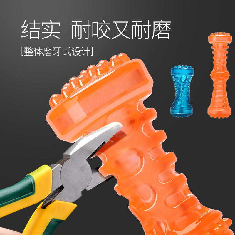 tpr sounding pet toy strong and bite-resistant dog bone molar stick dog toy