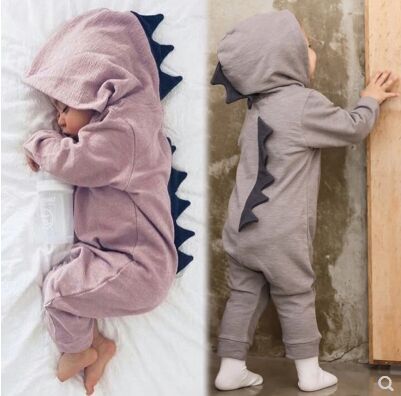 eBay AliExpress Amazon ins foreign trade new children's clothing children's small dinosaur baby one-piece romper romper