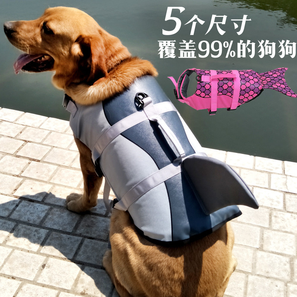 Pet Life Jacket Shark Mermaid Swimwear Dog Swimsuit Safety Clothes Dog Summer Clothes Cross-border E-commerce Explosion