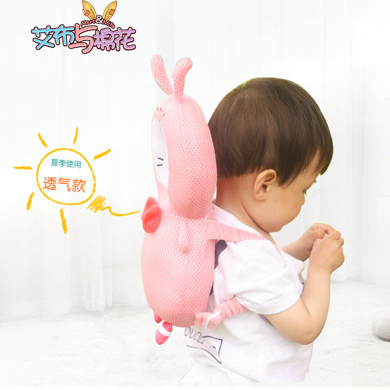 Baby toddler anti-fall pillow winter flannel children's head pillow baby learning to walk head protection pad anti-collision cap