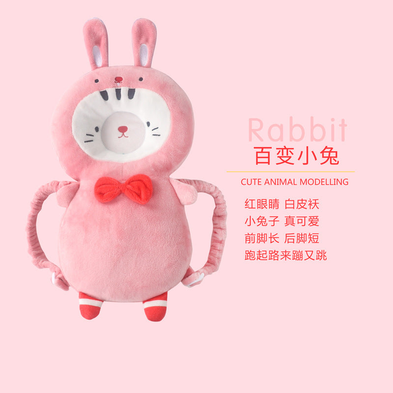 Baby toddler anti-fall pillow winter flannel children's head pillow baby learning to walk head protection pad anti-collision cap