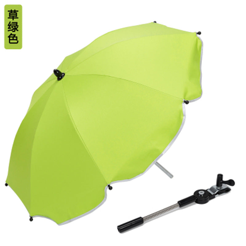 Baby stroller parasol stroller cross-border sun protection umbrella steering clip electric car parasol stroller umbrella stand