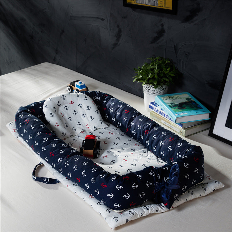 Baby sleep artifact Portable crib mid-bed baby isolation bed multifunctional foldable bionic bed