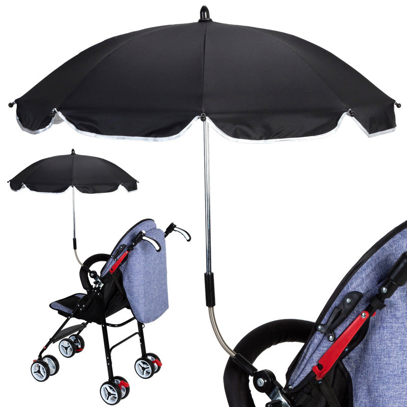 Baby stroller parasol stroller cross-border sun protection umbrella steering clip electric car parasol stroller umbrella stand