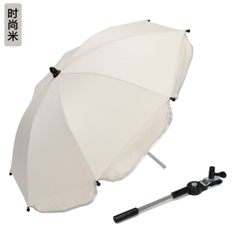 Baby stroller parasol stroller cross-border sun protection umbrella steering clip electric car parasol stroller umbrella stand
