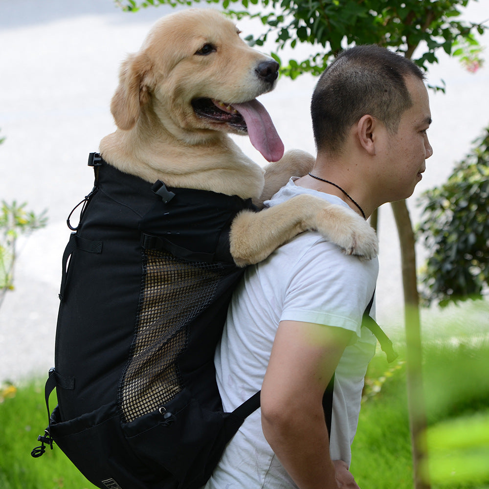 Pet backpack traveler dog head bag ventilation breathable washable bicycle outdoor shopping backpack