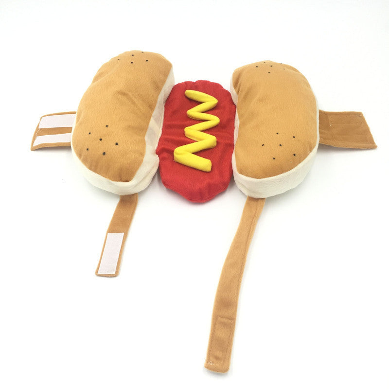 Pet Clothes Hot Dog Pet Clothing New Burger Cartoon Puppy Cat Pet Clothes Dog Clothes