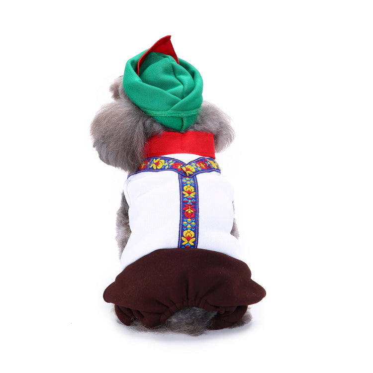 Cross-border pet dog clothes Christmas clothes creative Halloween Christmas pet clothes Funny dog clothes