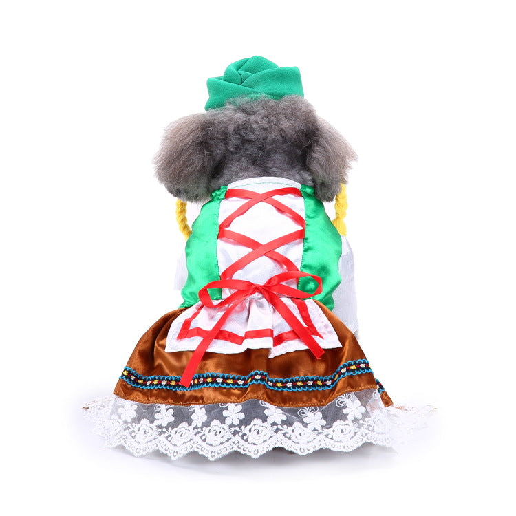 Cross-border pet dog clothes Christmas clothes creative Halloween Christmas pet clothes Funny dog clothes