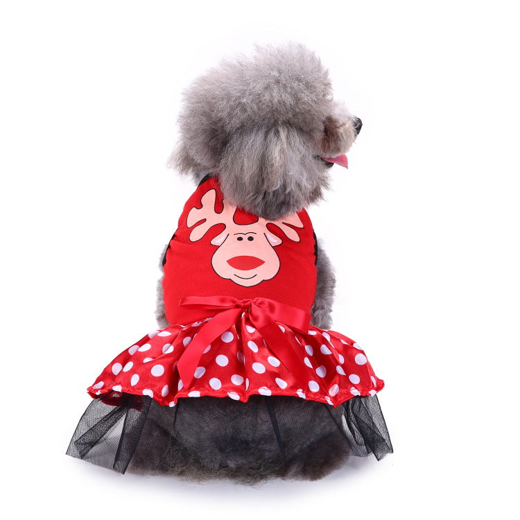 Cross-border pet dog clothes Christmas clothes creative Halloween Christmas pet clothes Funny dog clothes