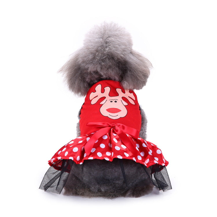 Cross-border pet dog clothes Christmas clothes creative Halloween Christmas pet clothes Funny dog clothes