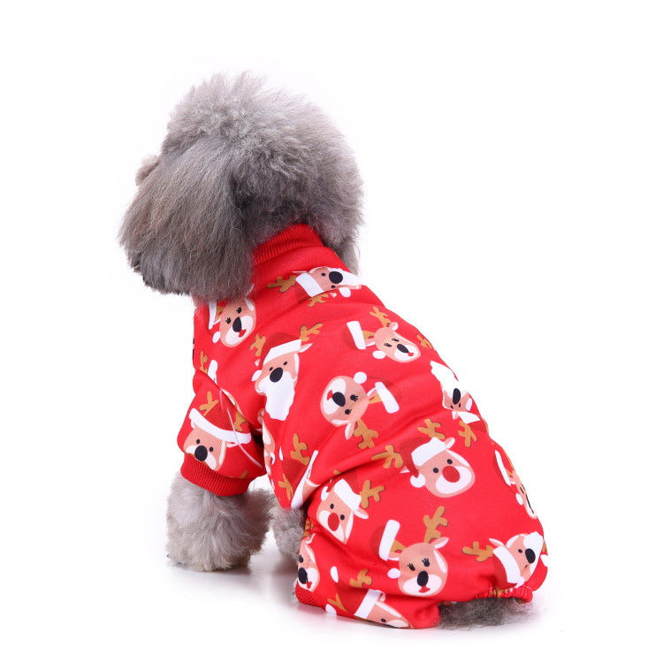 Cross-border pet dog clothes Christmas clothes creative Halloween Christmas pet clothes Funny dog clothes