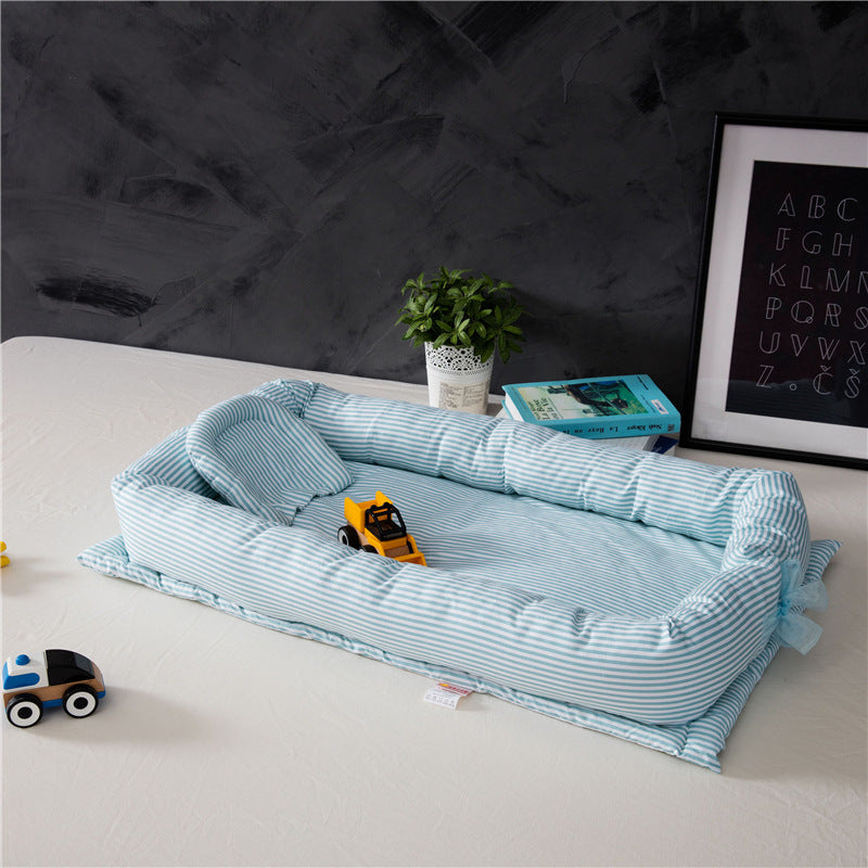 Baby sleep artifact Portable crib mid-bed baby isolation bed multifunctional foldable bionic bed