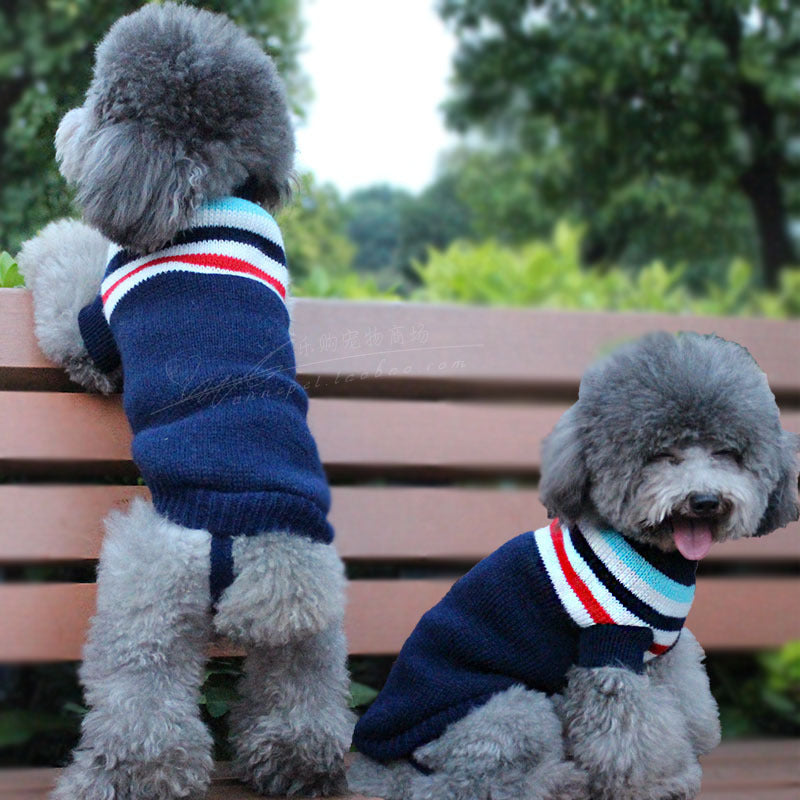 Pet sweater manufacturers in stock Autumn and winter cat and dog clothes Cat and dog sweaters knitted sweaters foreign trade sweaters
