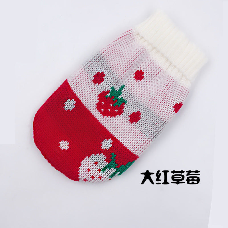 Pet sweater manufacturers in stock Autumn and winter cat and dog clothes Cat and dog sweaters knitted sweaters foreign trade sweaters