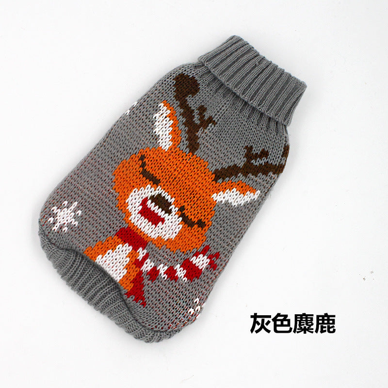 Pet sweater manufacturers in stock Autumn and winter cat and dog clothes Cat and dog sweaters knitted sweaters foreign trade sweaters