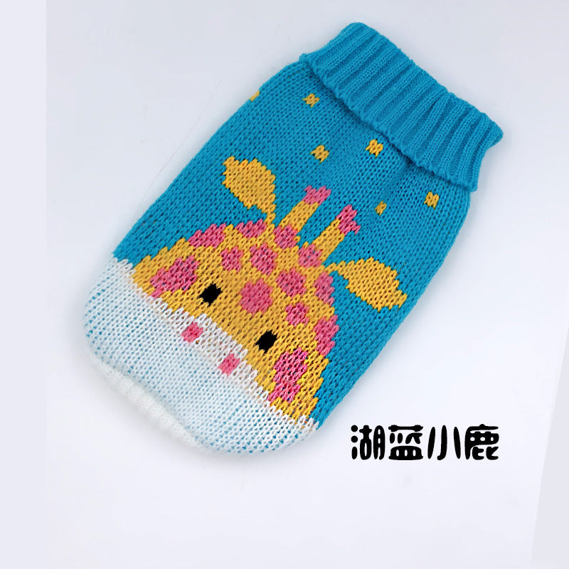 Pet sweater manufacturers in stock Autumn and winter cat and dog clothes Cat and dog sweaters knitted sweaters foreign trade sweaters