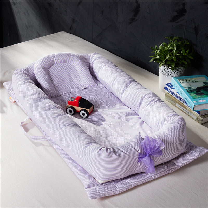 Baby sleep artifact Portable crib mid-bed baby isolation bed multifunctional foldable bionic bed