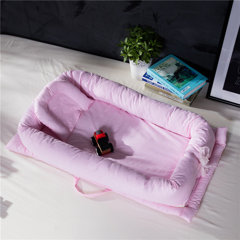Baby sleep artifact Portable crib mid-bed baby isolation bed multifunctional foldable bionic bed