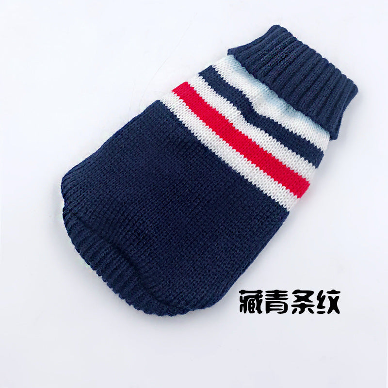 Pet sweater manufacturers in stock Autumn and winter cat and dog clothes Cat and dog sweaters knitted sweaters foreign trade sweaters