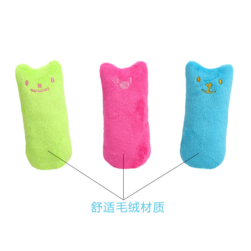 Amazon pet supplies cat bite-resistant plush toy catnip thumb toy cat toy ebay burst