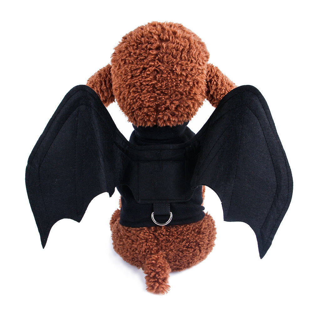 Cross-border manufacturers dog clothes halloween pet clothes bat wings cat dog spider costume foldable