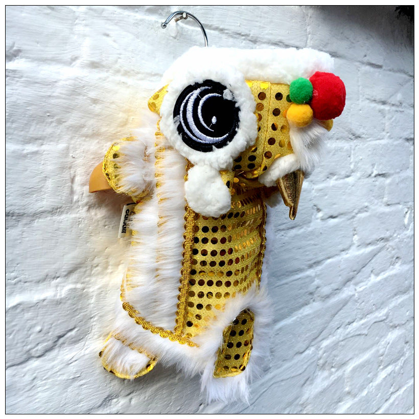 Pet clothes lion dance and lion dance festive red sequins full canine New Year's clothing dog winter clothing cat and dog transfiguration