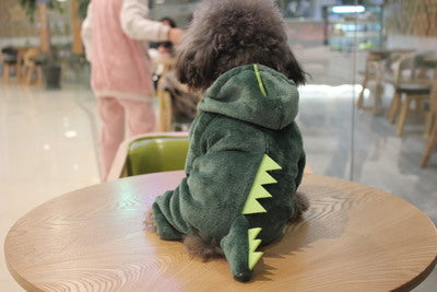 Taobao hot selling dog clothes coral fleece four-legged clothes Teddy autumn and winter thick pet transformation clothes spot wholesale