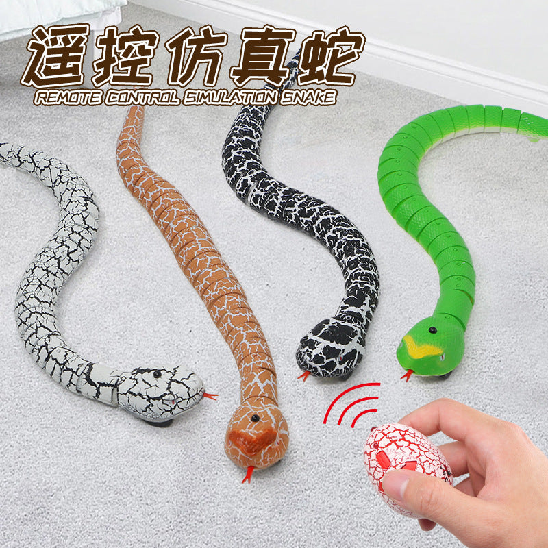 Halloween Spoof Tricky Toys New Strange Electric Remote Control Infrared Pair Frequency Rattlesnake Cobra