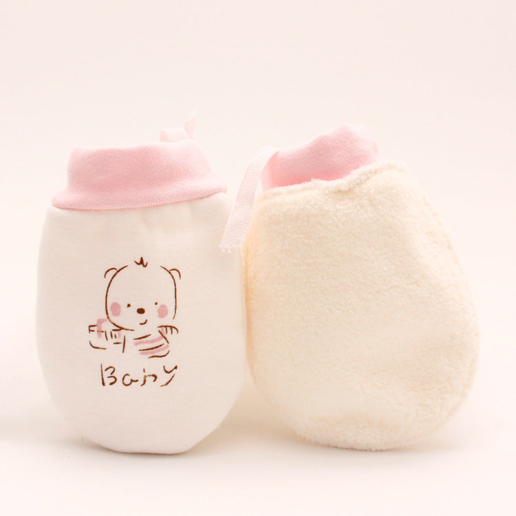 Baby gloves baby products baby gloves newborn cartoon anti-scratch gloves baby gloves