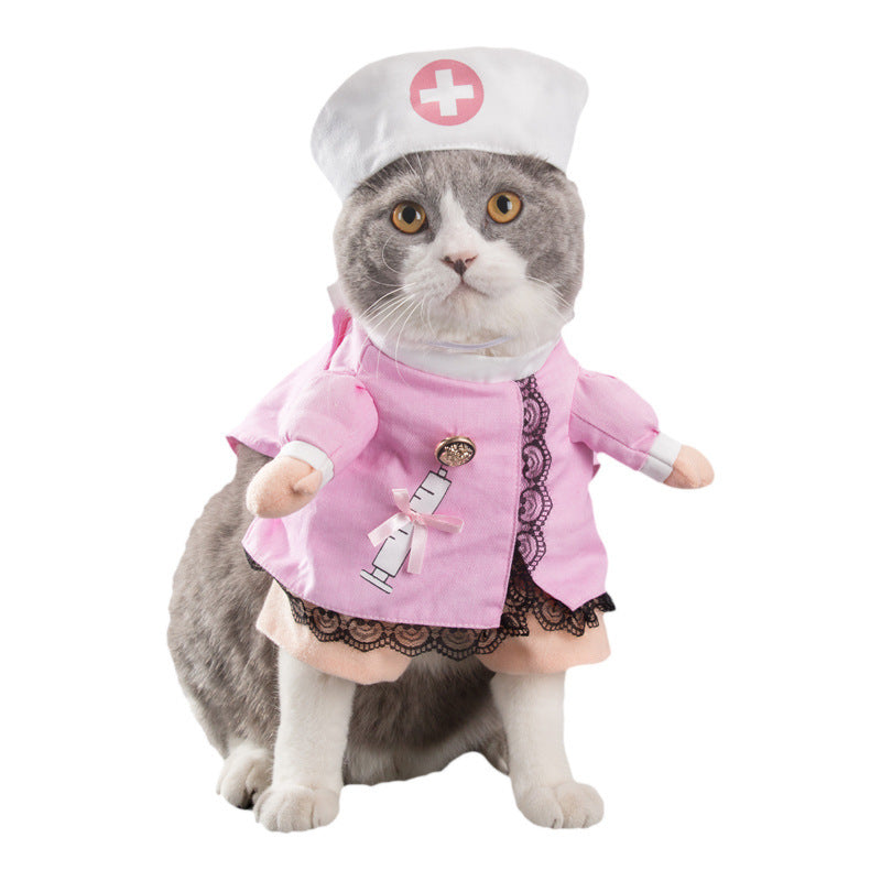 Pet cat costumes cute funny funny costumes funny cats and dogs clothes stand-up transforming clothes