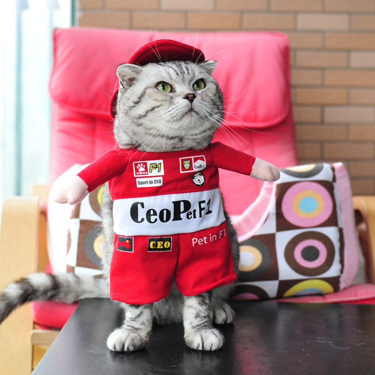 Pet cat costumes cute funny funny costumes funny cats and dogs clothes stand-up transforming clothes