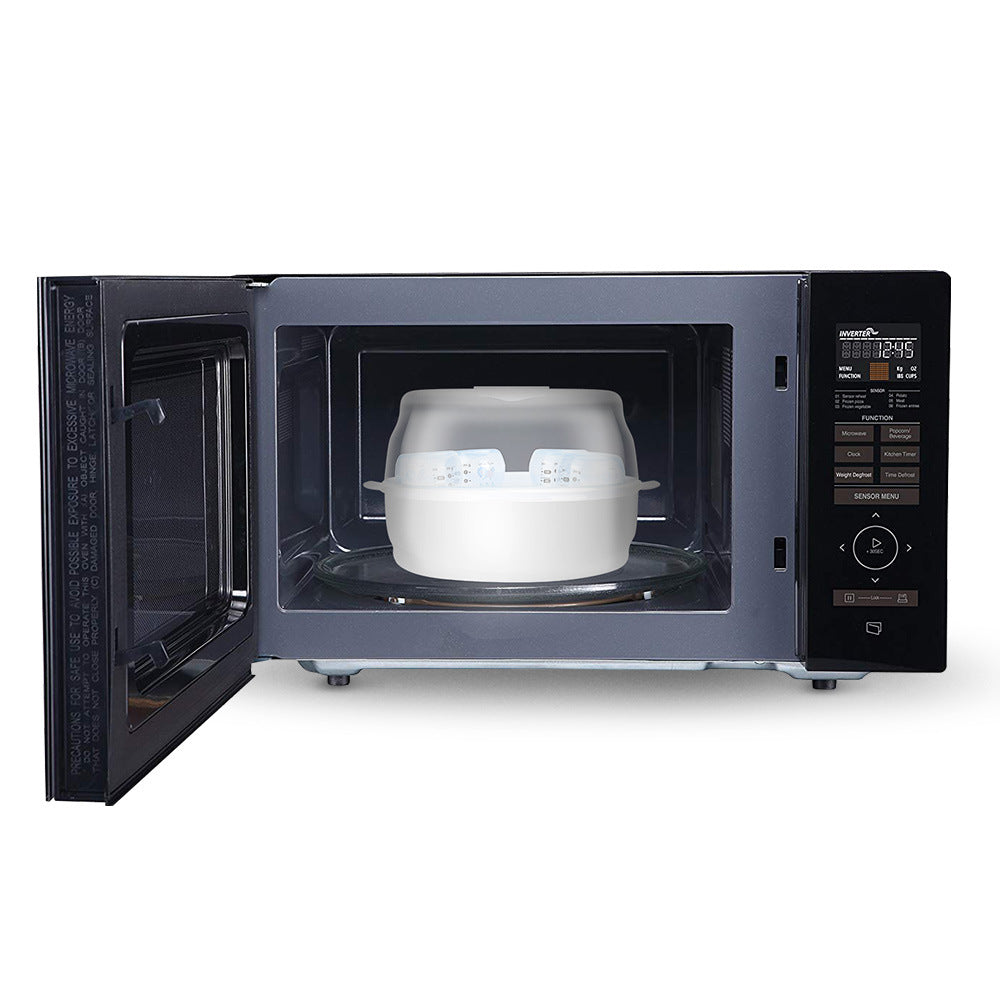 Factory direct sale baby microwave bottle sterilizer box high temperature resistant household baby tableware toy pacifier sterilizer