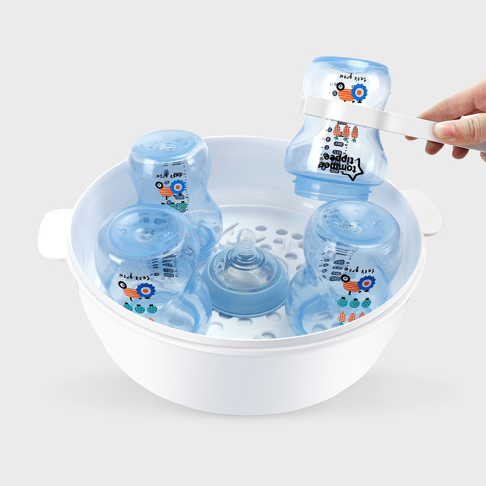 Factory direct sale baby microwave bottle sterilizer box high temperature resistant household baby tableware toy pacifier sterilizer