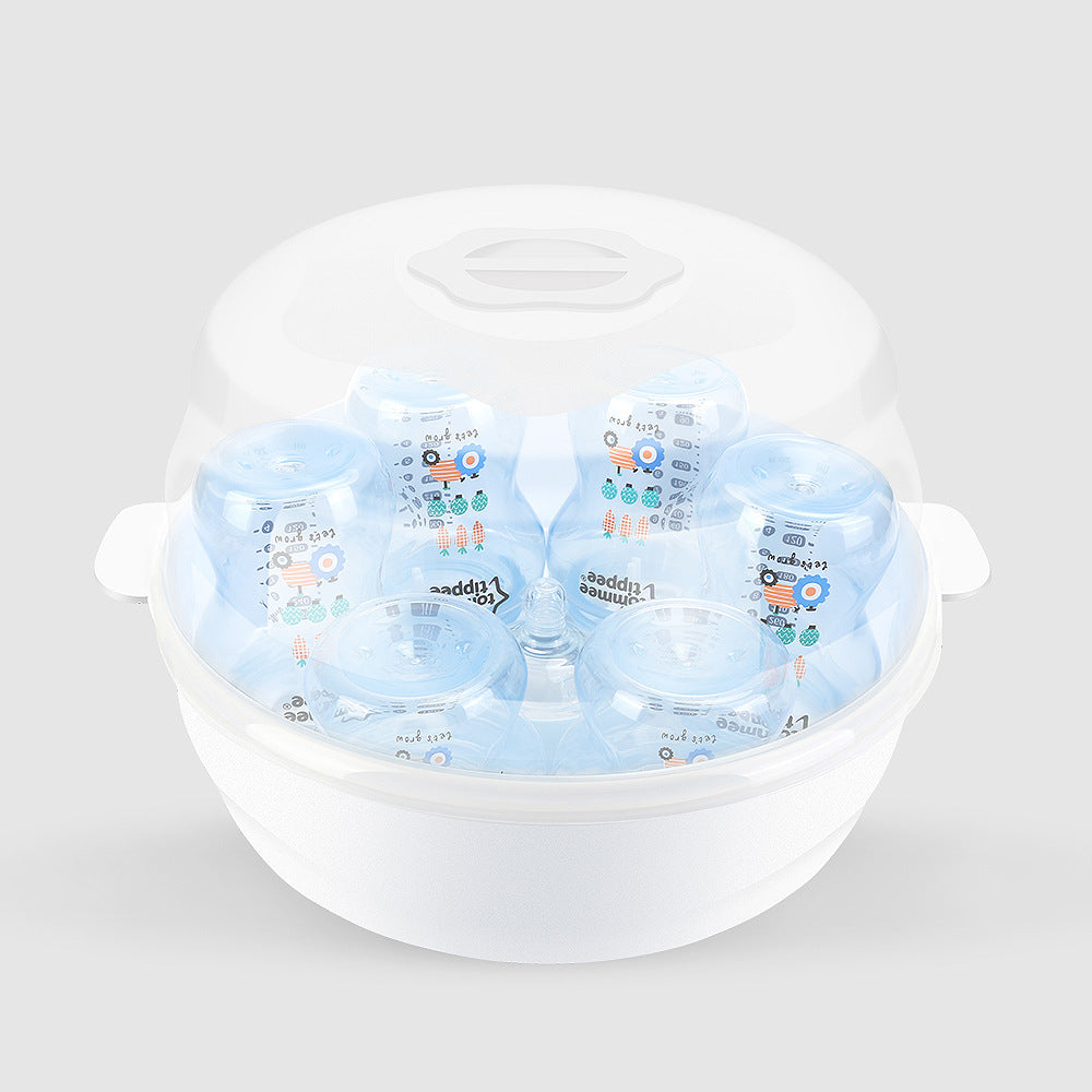 Factory direct sale baby microwave bottle sterilizer box high temperature resistant household baby tableware toy pacifier sterilizer