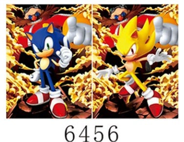 Anime 2D mobile phone stickers modern 3D mini mobile phone stickers refrigerator 3D decorative stickers Halloween creative stickers