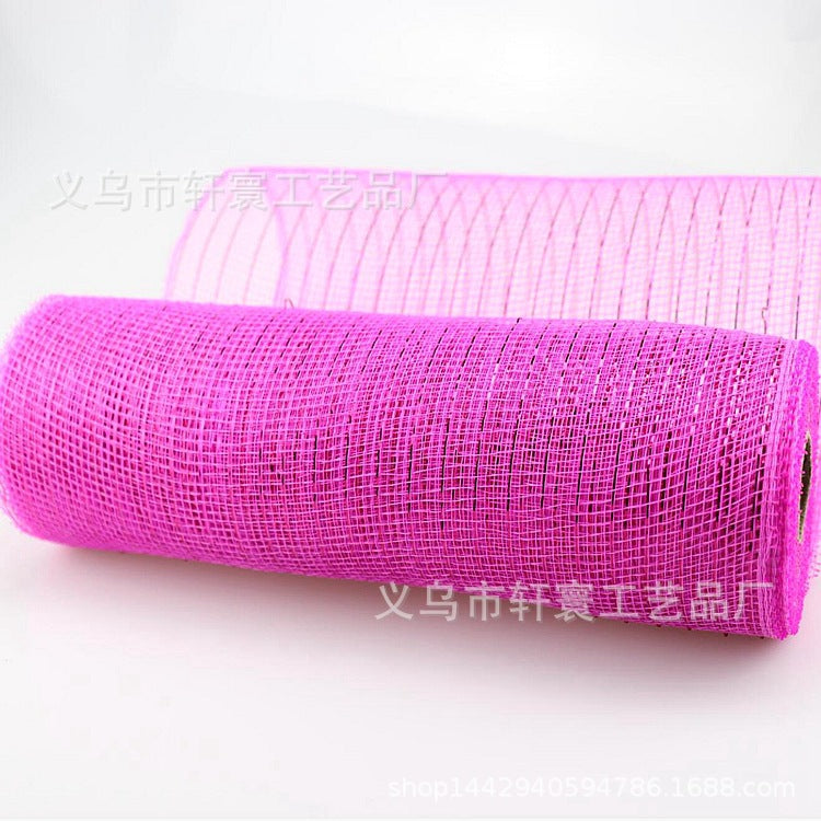 Flower packaging network Amazon Christmas ribbons mesh plastic multiple gold wire mesh Halloween Easter