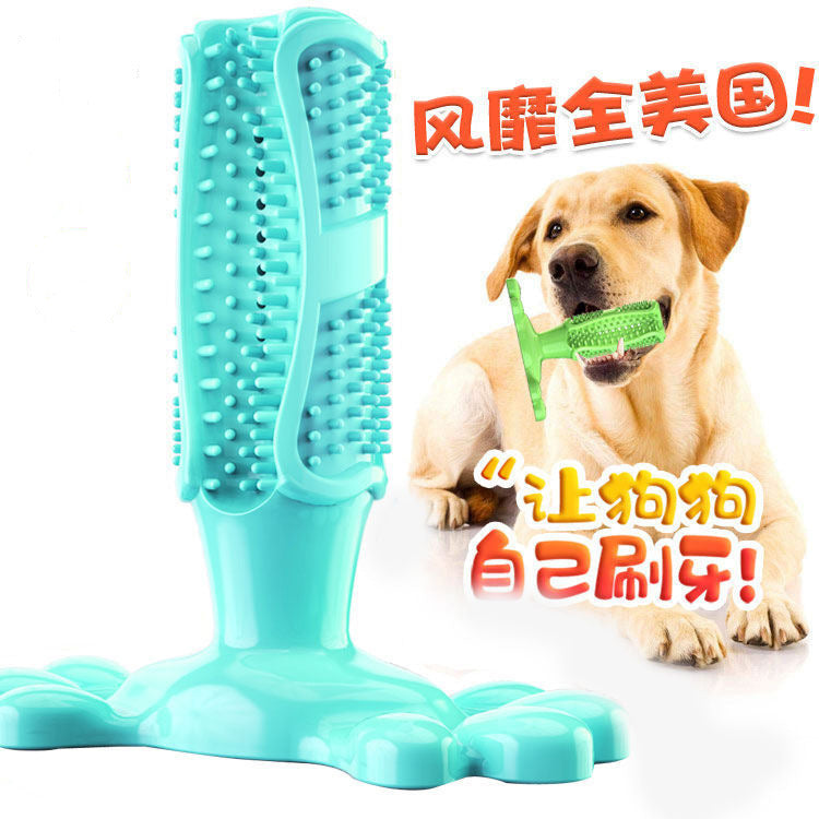 Amazon Dog Toothbrush Dog Toothbrush Dog Teeth Stick Pet TPR Teeth Cleaning Toy Manufacturer Wholesale