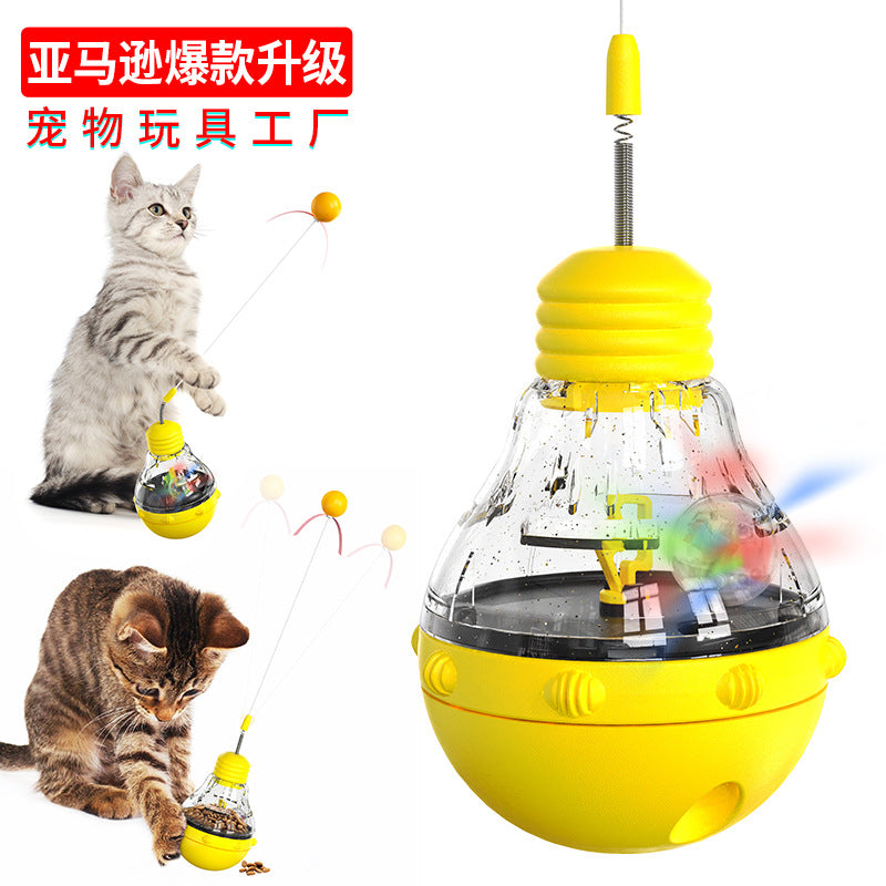 Cross-border hot-selling pet food leaking bear dog toy puzzle slow food rolling dog toy slow feeder dispenser