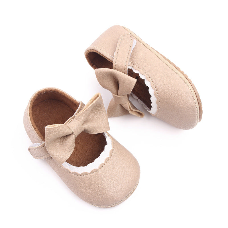 0-1 year old baby shoes PU leather princess shoes soft bottom baby shoes spring wholesale 2766