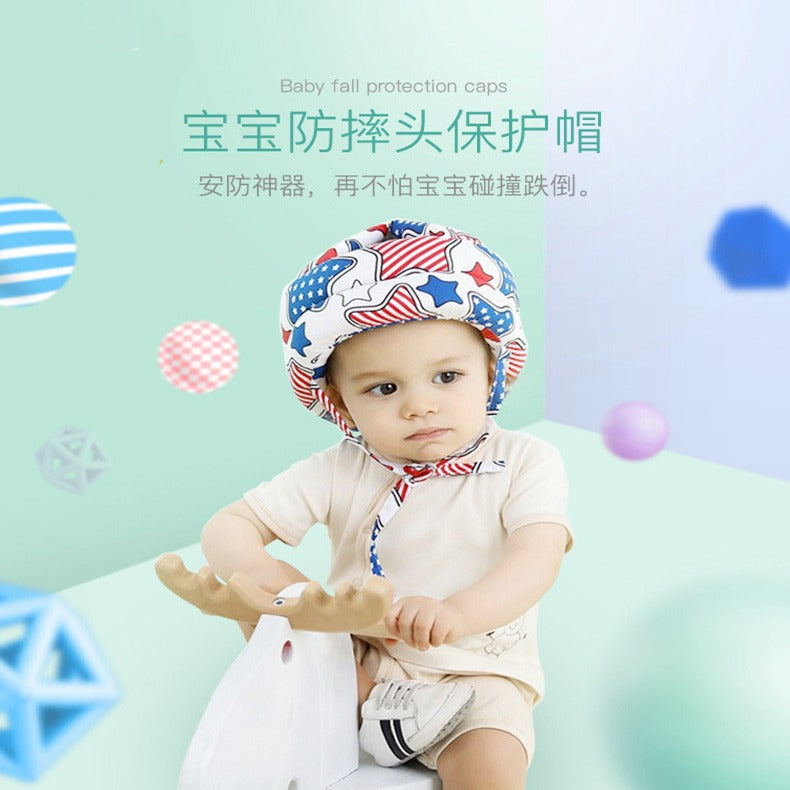 2023 new baby anti-collision hat original baby toddler anti-fall hat children's cotton safety helmet breathable anti-fall